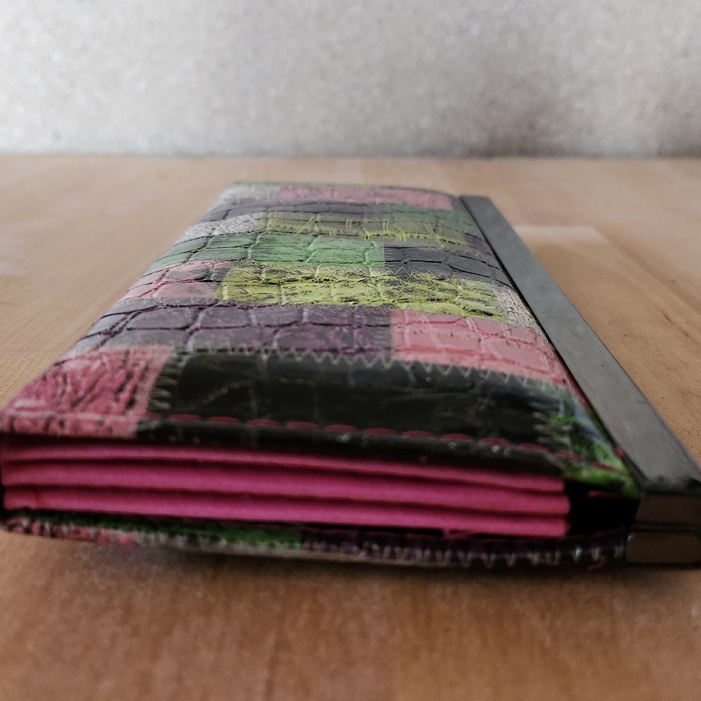 Multicolor Patchwork Style Clutch Style Wallet 3.… - image 3